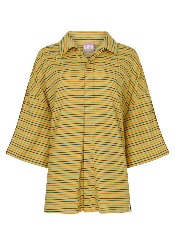 Lemon Striper Bungalow Shirt