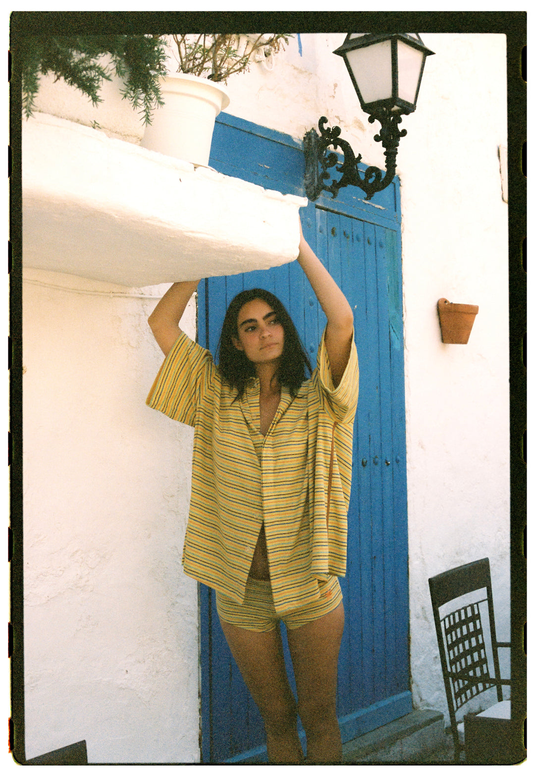 Lemon Striper Bungalow Shirt