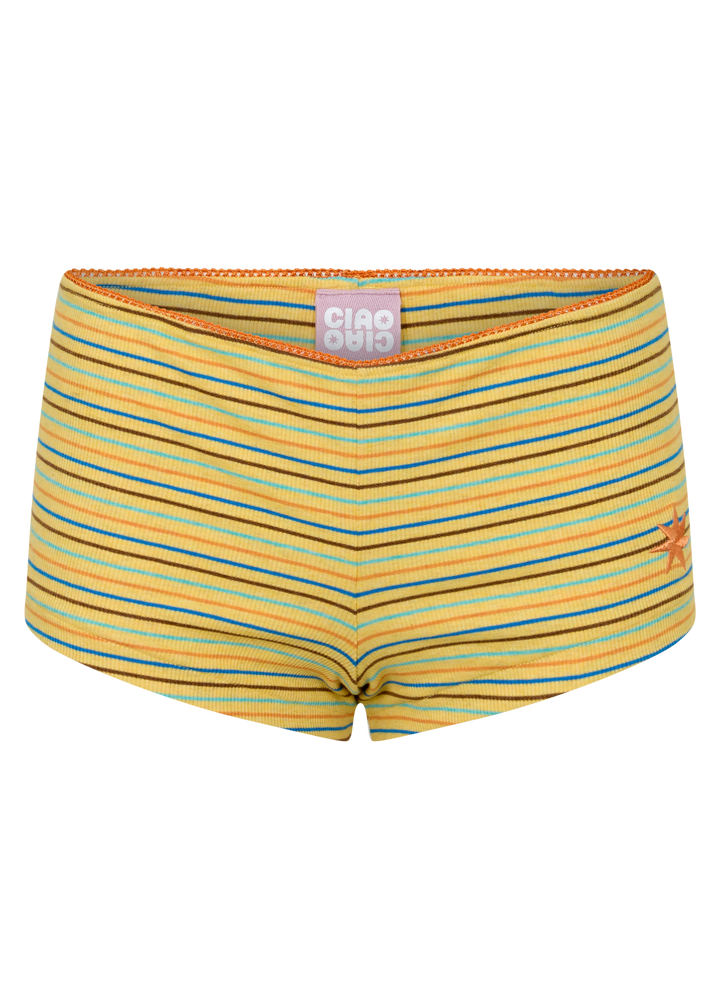 Lemon Striper Hot Pant