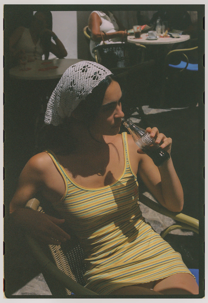 Lemon Striper Mini Dress