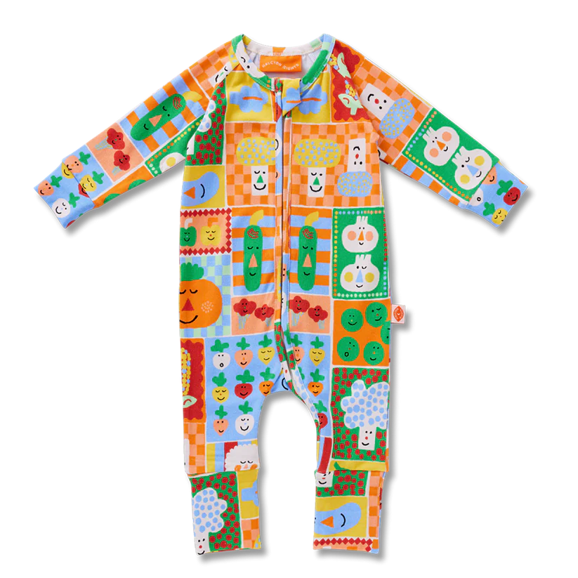 Pocket Patch Long Sleeve Romper