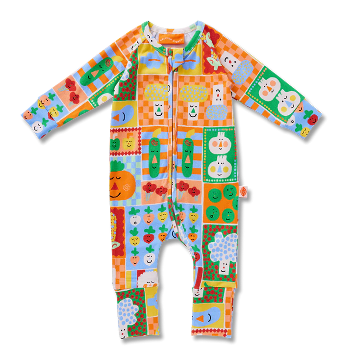 Pocket Patch Long Sleeve Romper