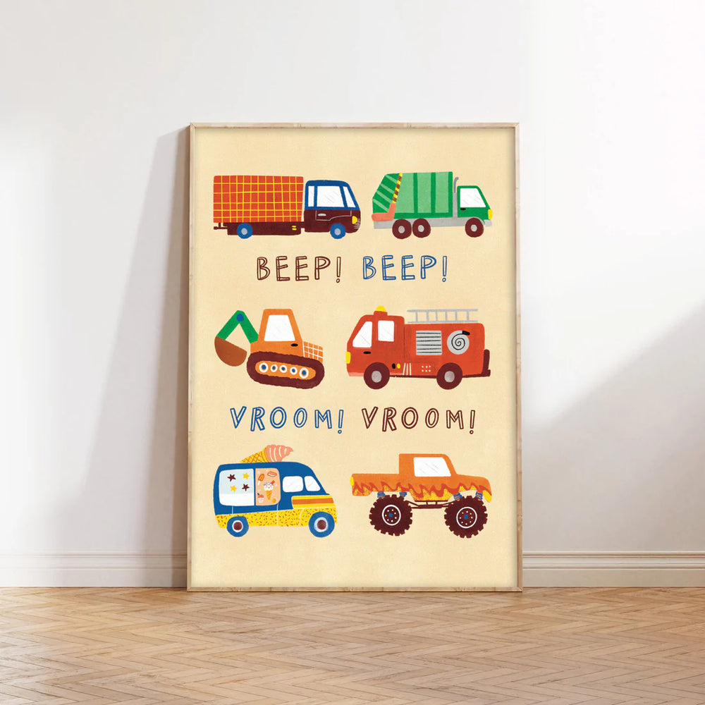 Vehicles Print A3