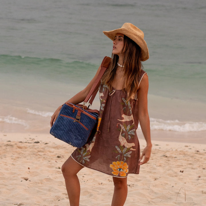 Cord Large Cooler Bag - Lagoon