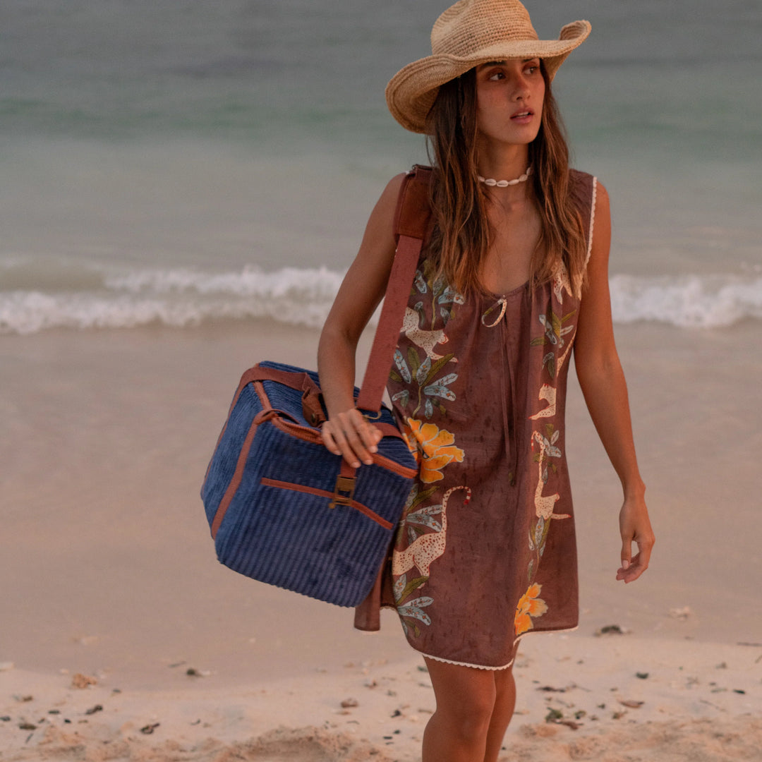 Cord Large Cooler Bag - Lagoon