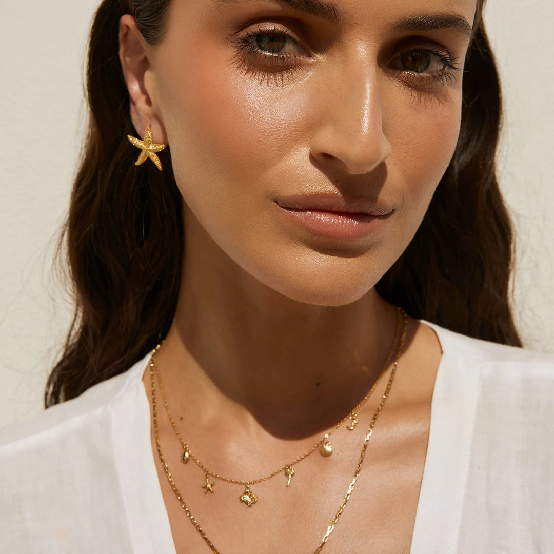 Mini Siesta Gold Earrings