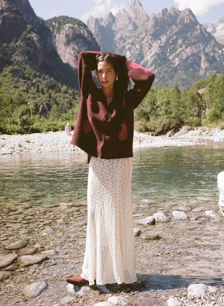 Tarot Lace Mother Maxi Skirt