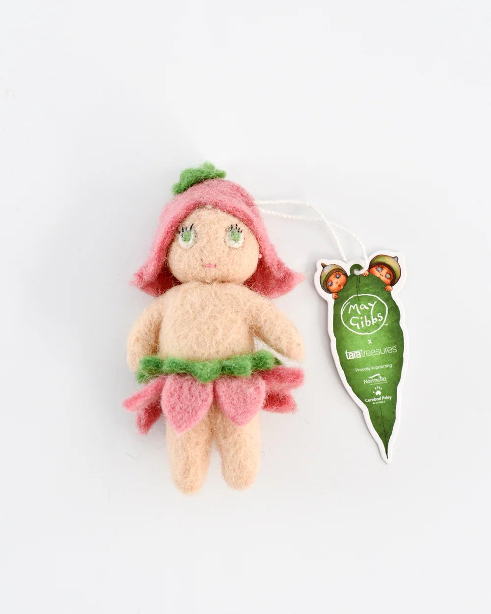 Pink Boronia Baby Toy Ornament - May Gibbs x Tara Treasures