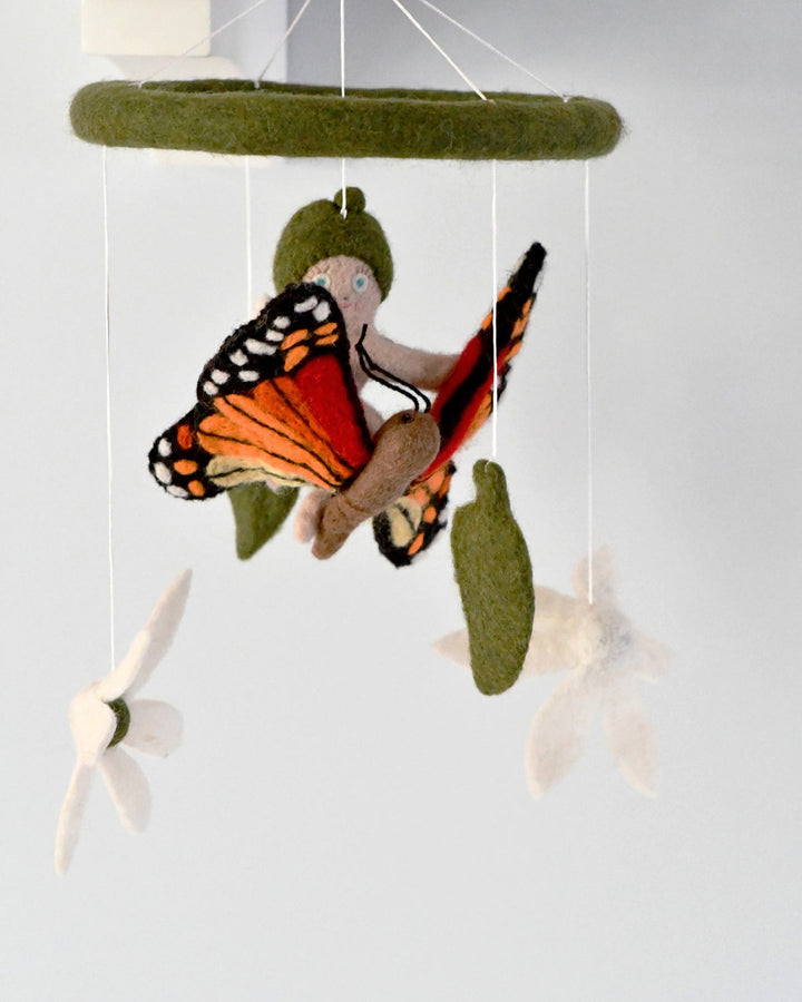 Gumnut Baby with Butterfly Cot Mobile - May Gibbs x Tara Treasures