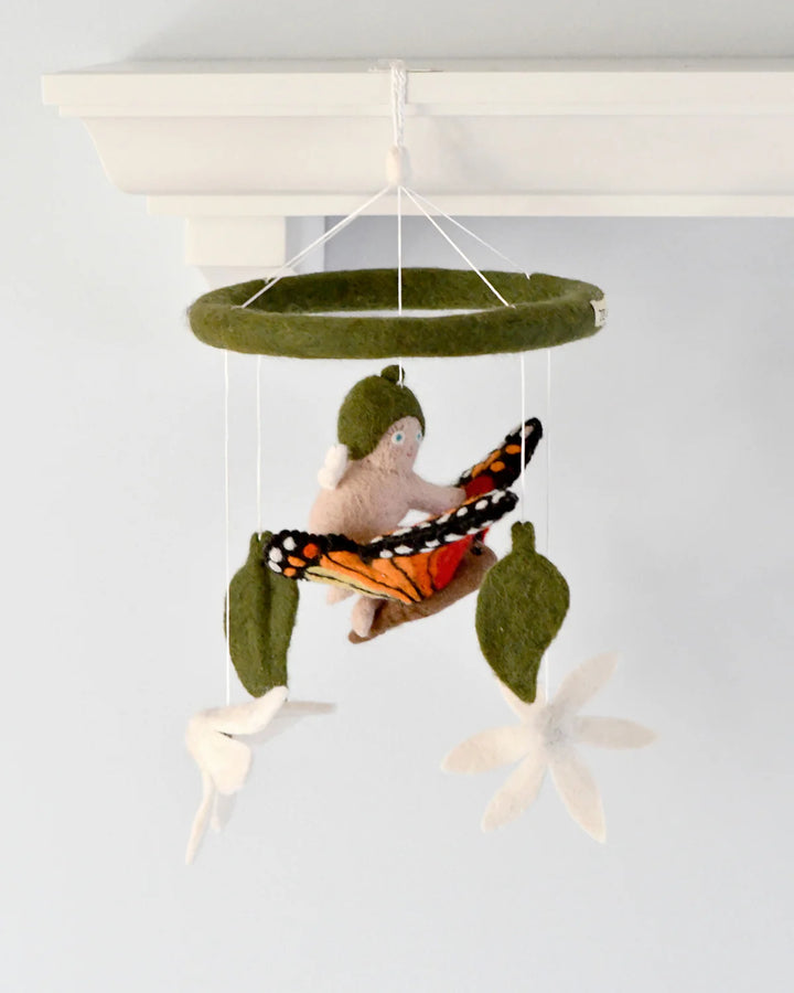 Gumnut Baby with Butterfly Cot Mobile - May Gibbs x Tara Treasures