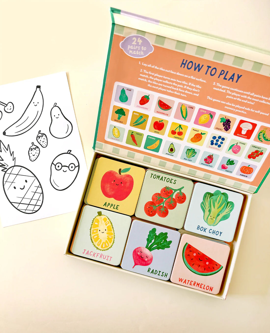 Fruit & Veg Memory & Matching Game