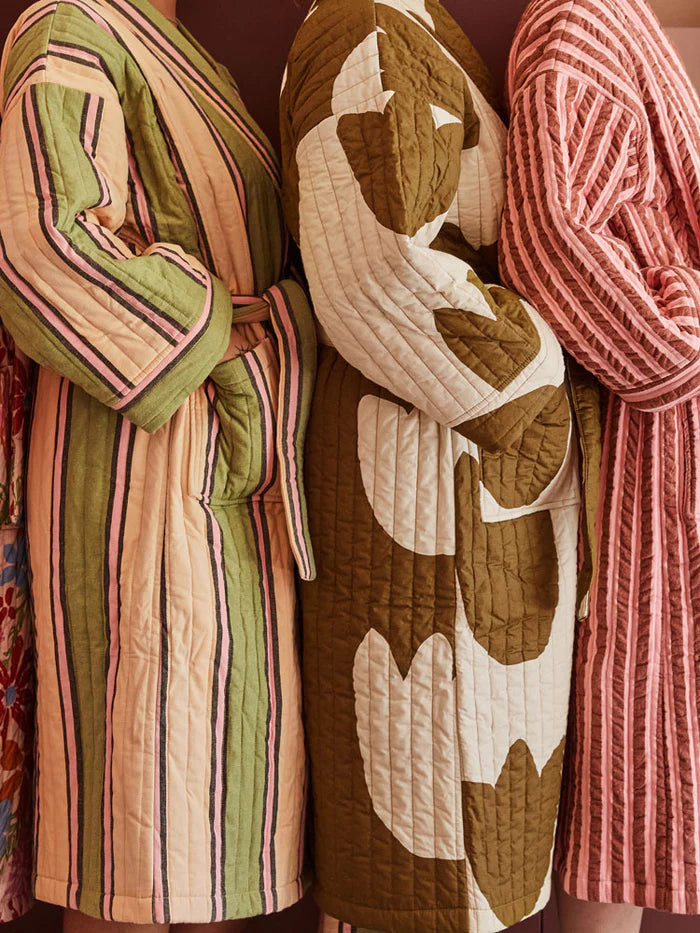 Sundae Seersucker Quilted Robe