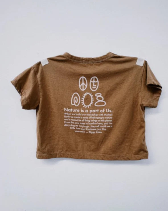 We Are Part Of Nature Tee | Caramel