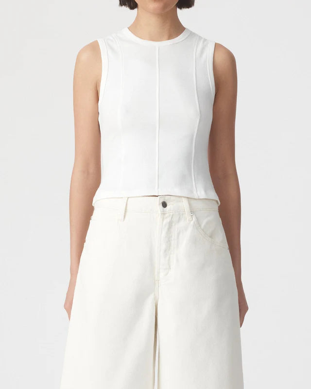 Pannelle Rib Tank - Ecru