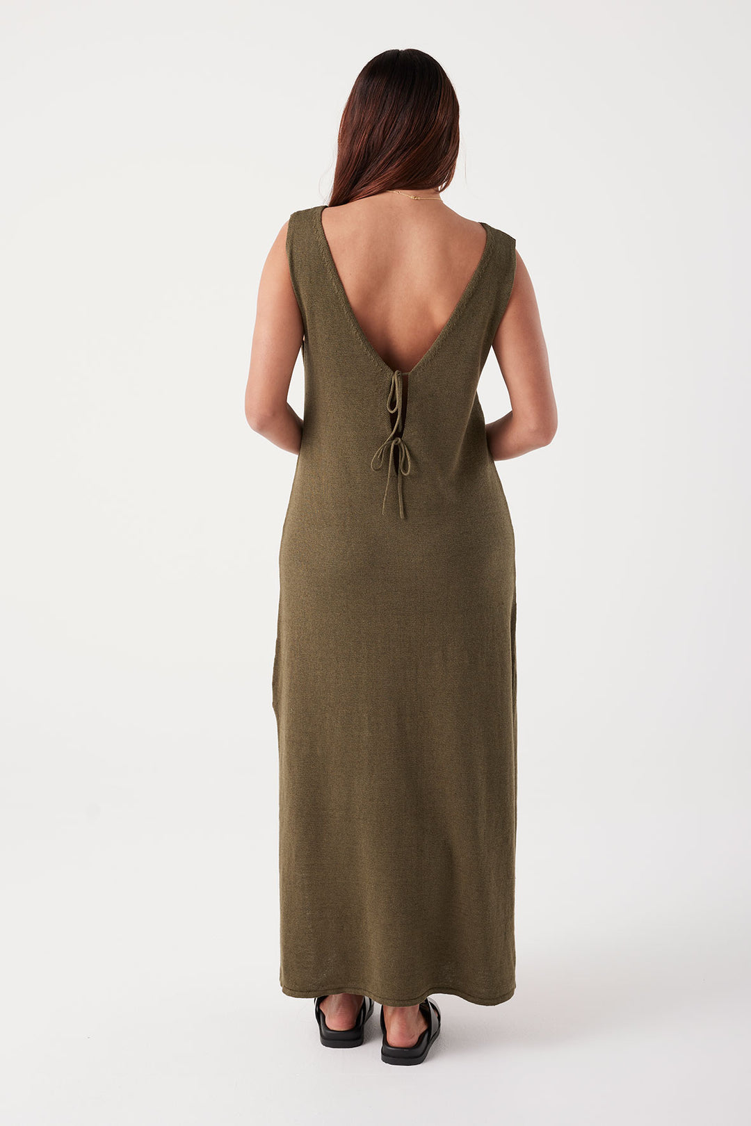 Poppy Maxi Dress - Olive