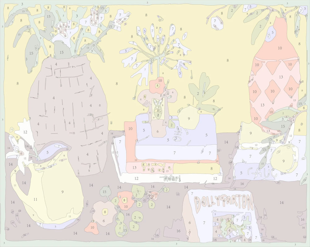 Picked From The Lemon Tree Framed Paint By Numbers Kit