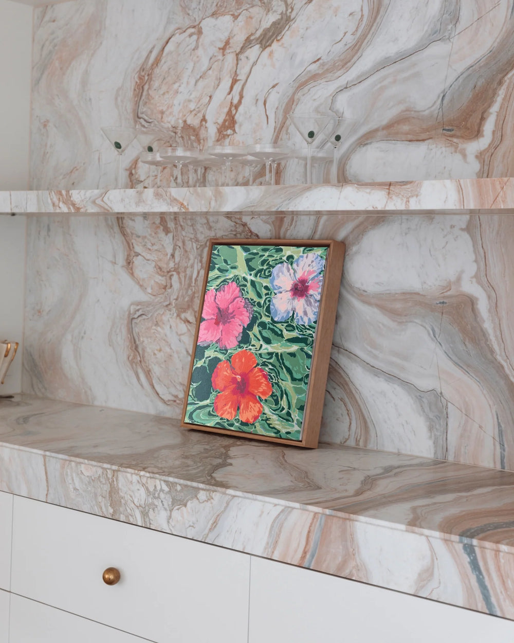 Hibiscus Dreams Framed Paint By Numbers Kit (Mini)