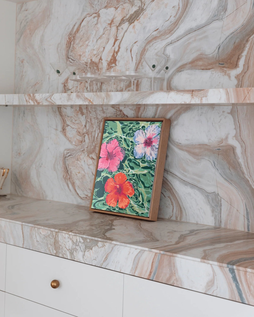 Hibiscus Dreams Framed Paint By Numbers Kit (Mini)