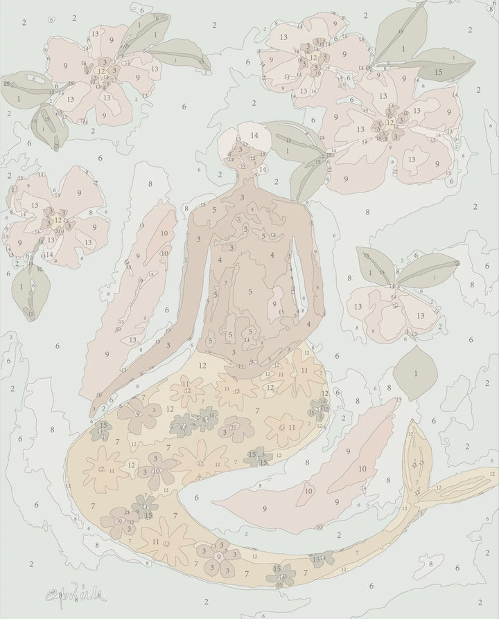 Lady Of The Sea Framed Paint By Numbers Kit