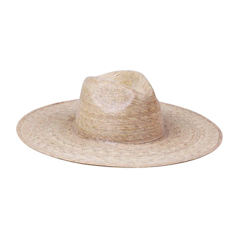Palma Wide Fedora - Straw Natural