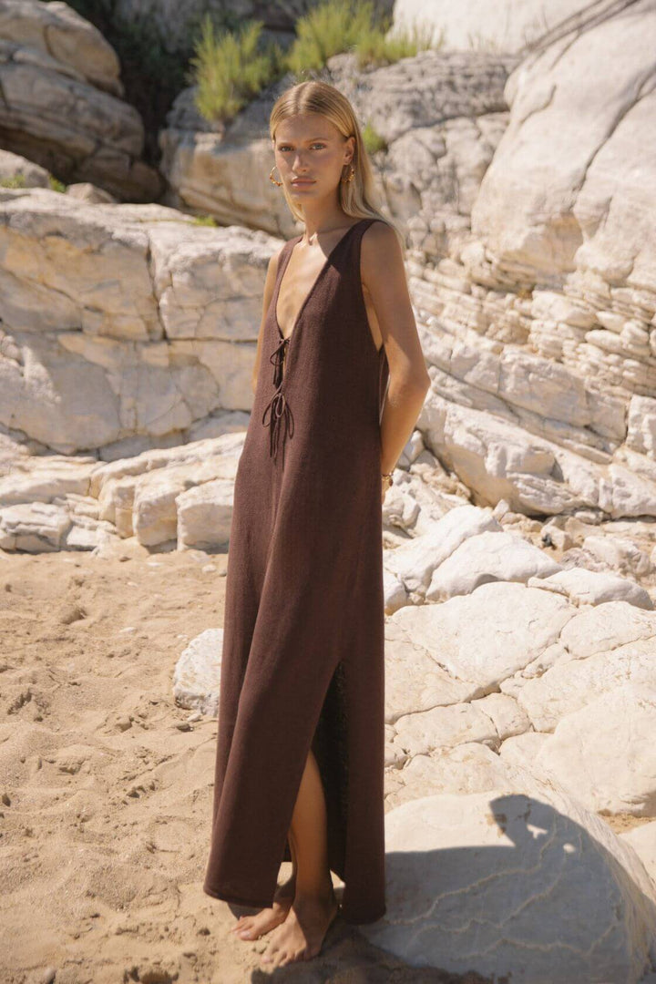 Poppy Maxi Dress - Chocolate