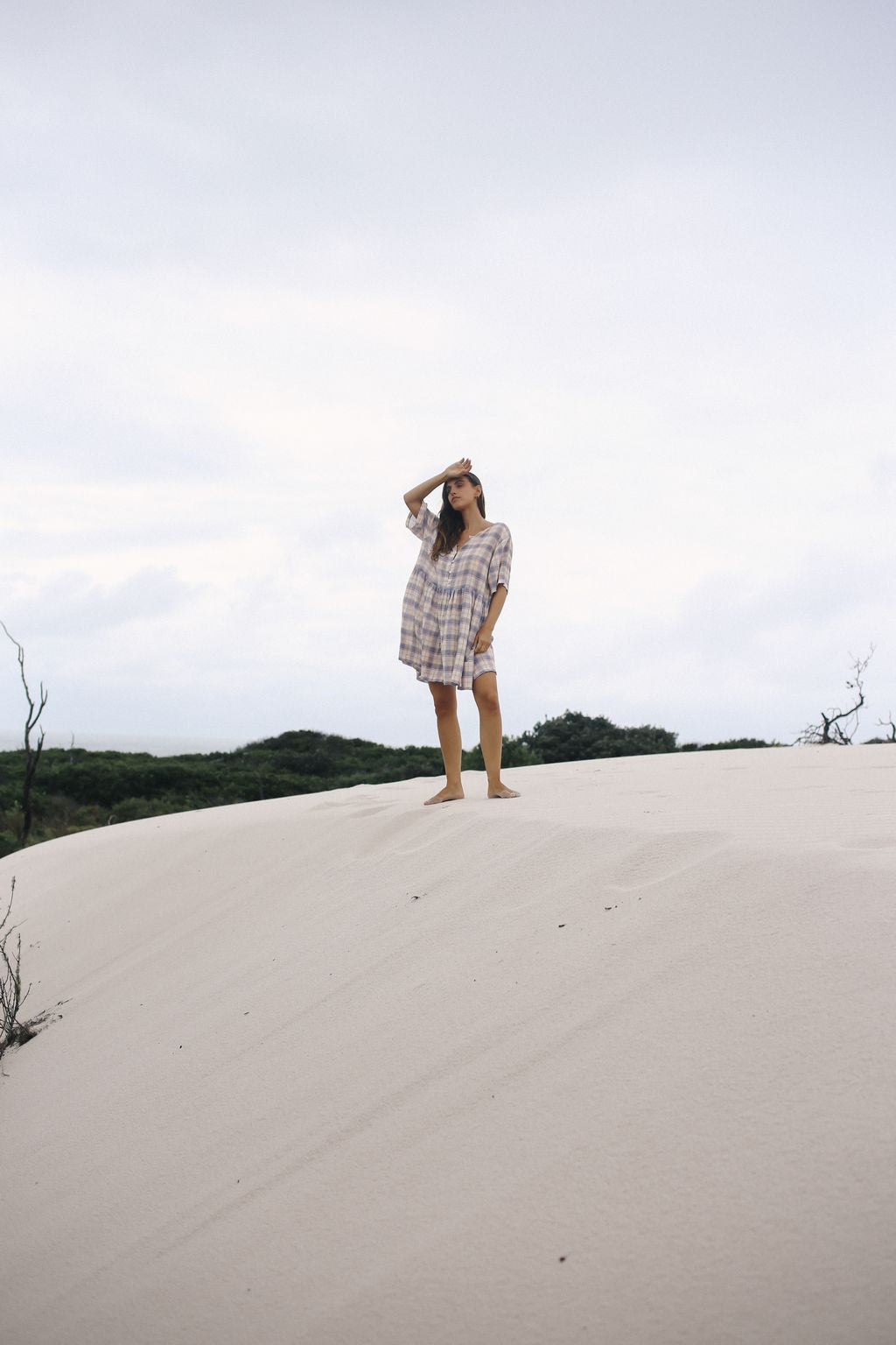 Darcey Dress - Juniper Check