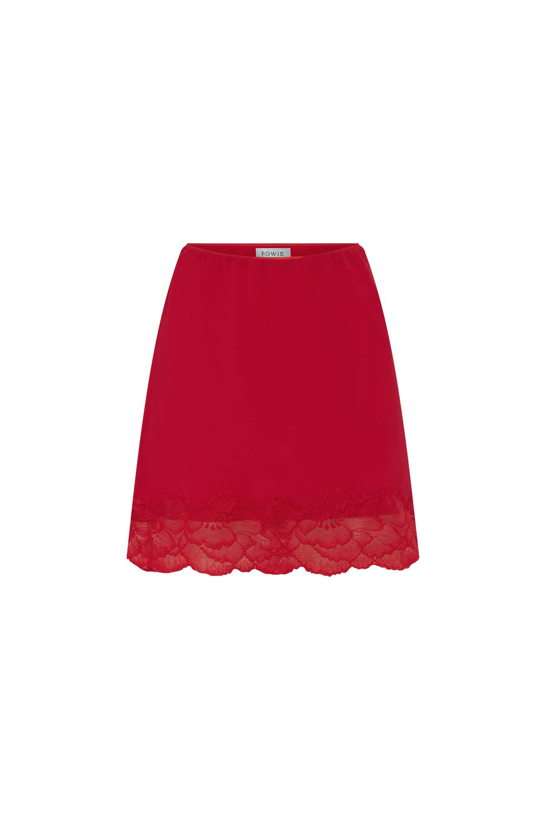 Marina Silk Mini Skirt - Red