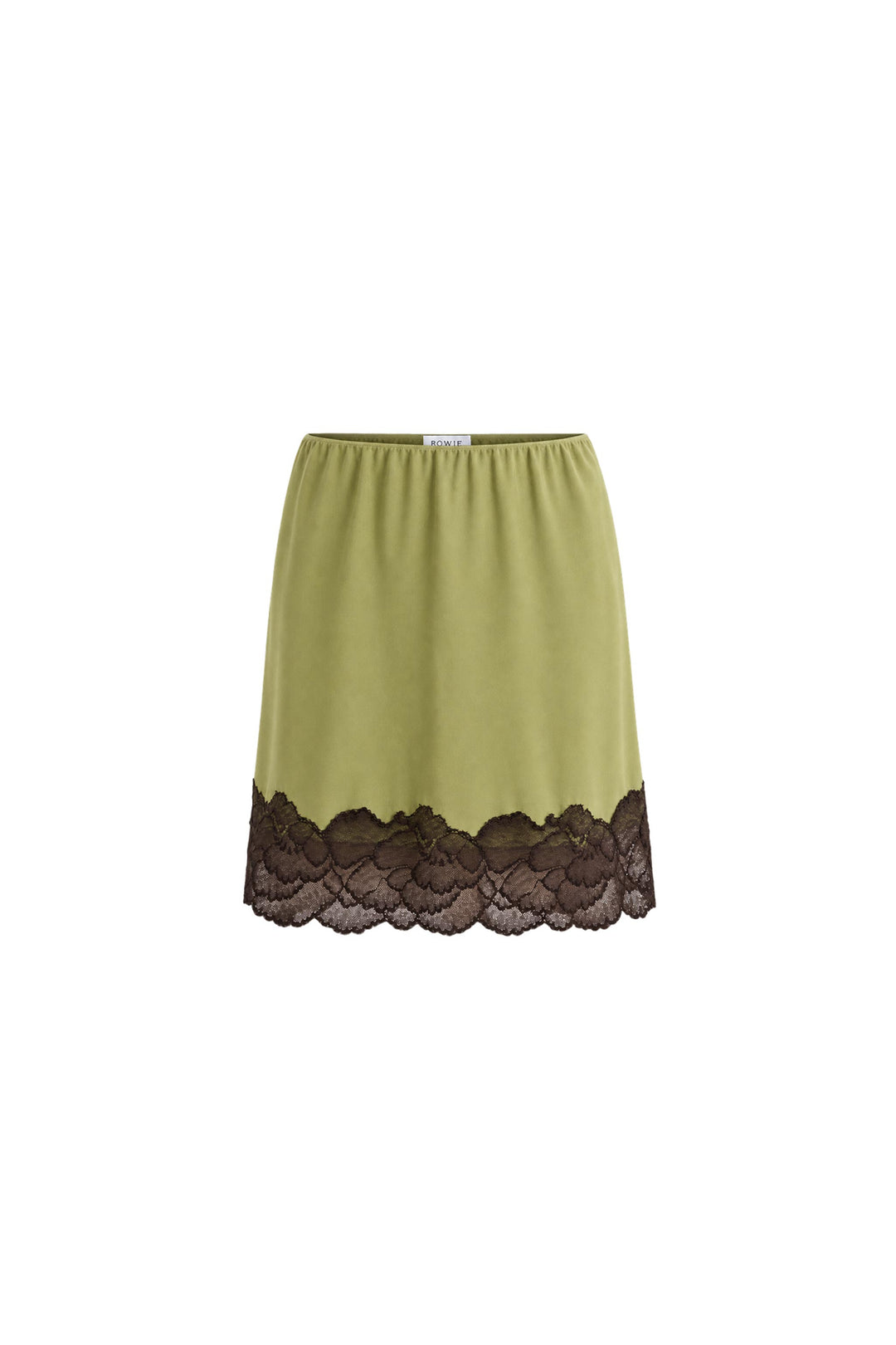 Marina Silk Mini Skirt - Pistachio