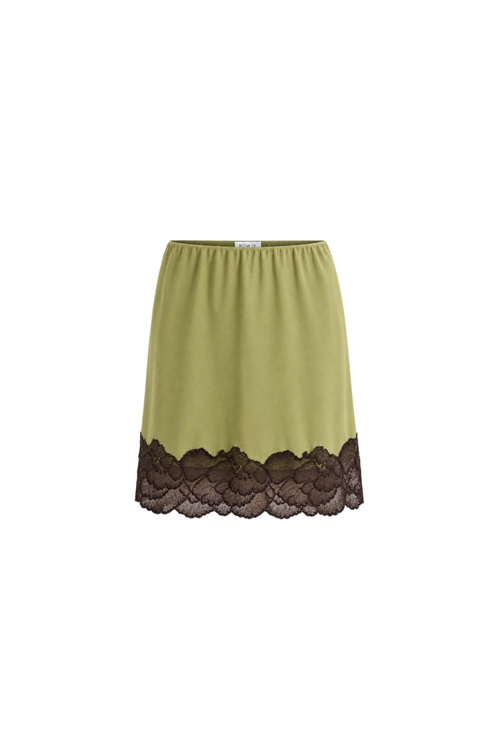 Marina Silk Mini Skirt - Pistachio