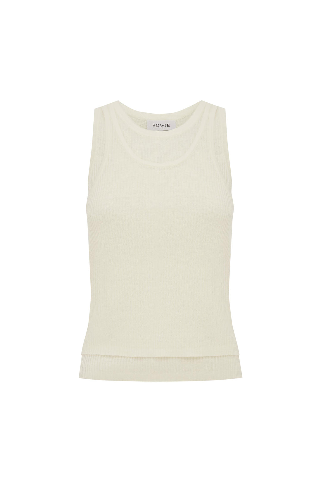 Jani Double-Layer Knit Tank - Bone