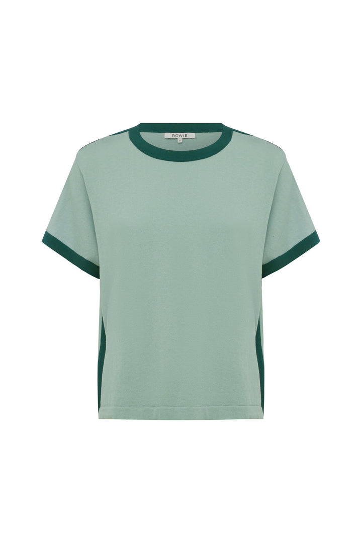 Rania Contrast Knit Tee