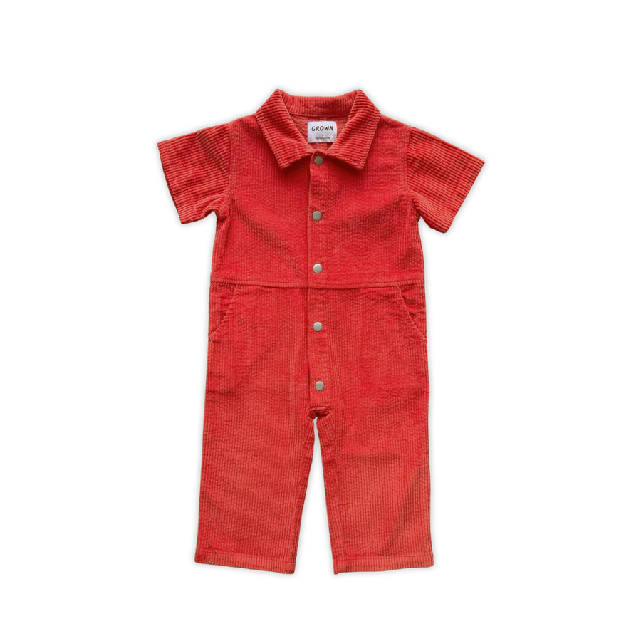 Organic Cord Boilersuit - Sauce