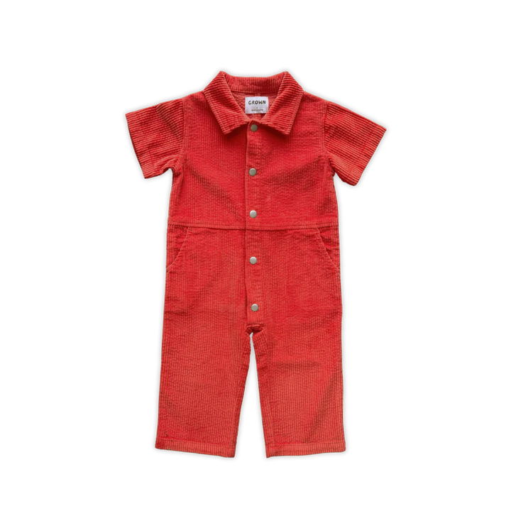 Organic Cord Boilersuit - Sauce