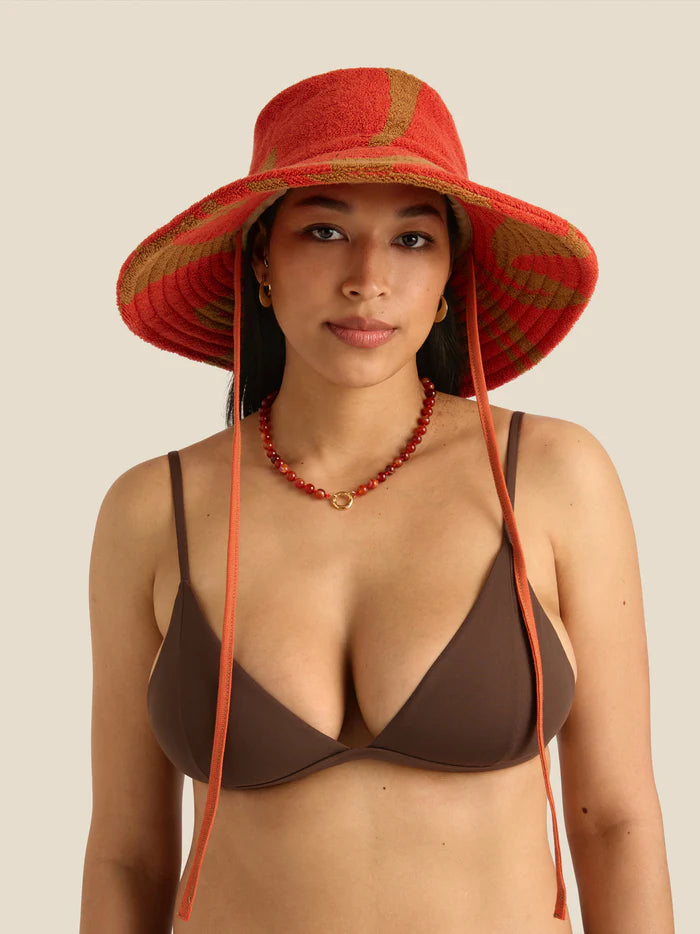 Towelling Sun Hat | Wave Spice