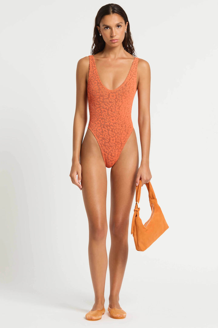 Mara One Piece - Amber Leopard
