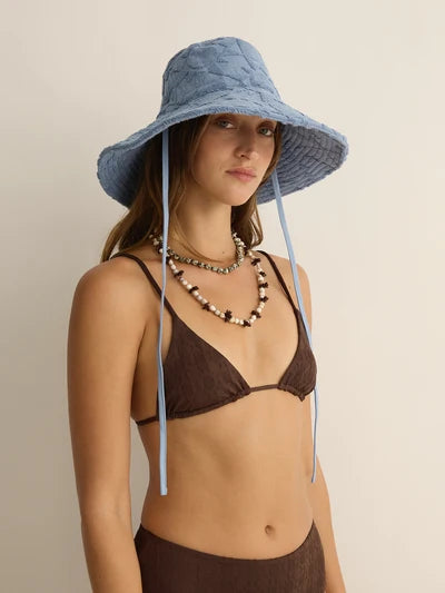 Towelling Sun Hat - Solstice Tide