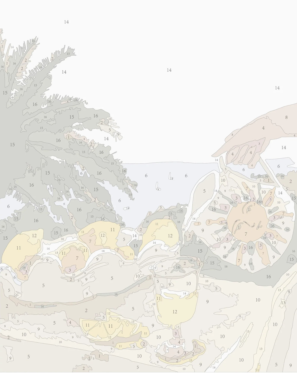 Sun & Lemons Framed Paint By Numbers Kit