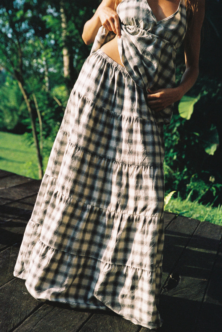 Sonder Check Tier Skirt