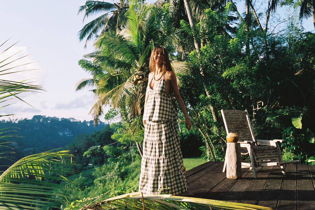 Sonder Check Tier Skirt