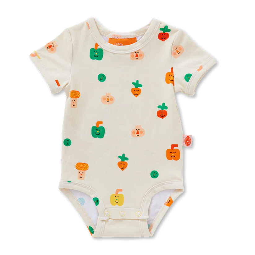 Teeny Tiny Veg Short Sleeve Bodysuit