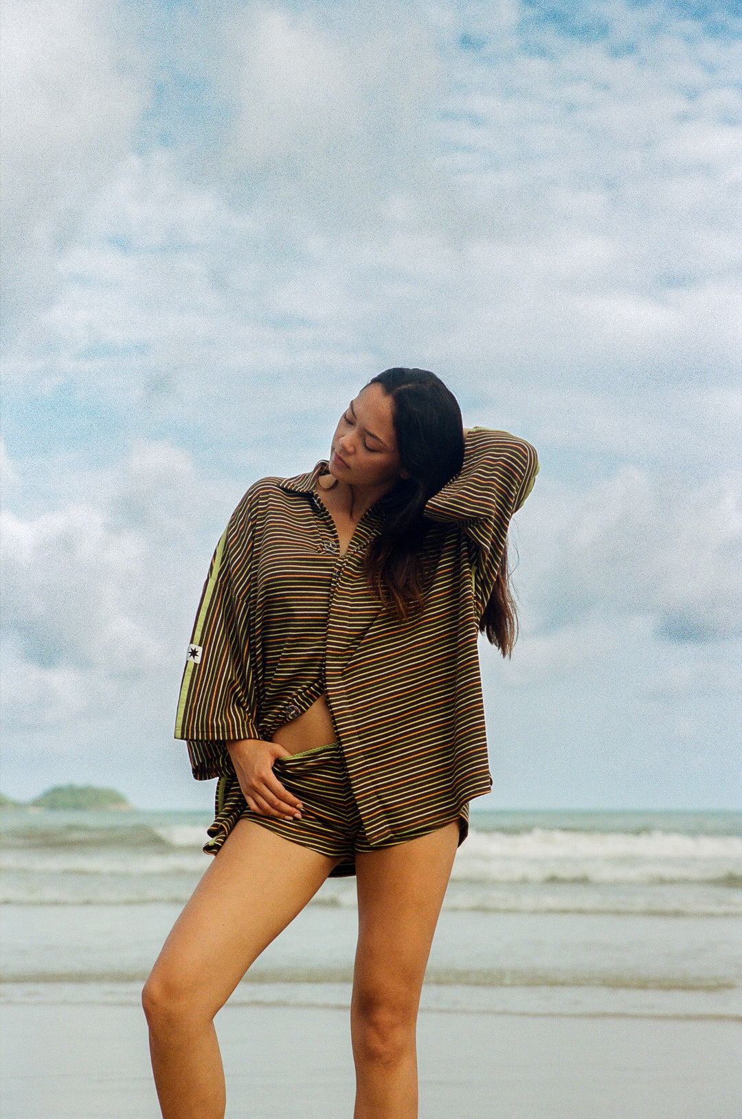 Striper Bungalow Shirt - Black Multi PRE-SALE