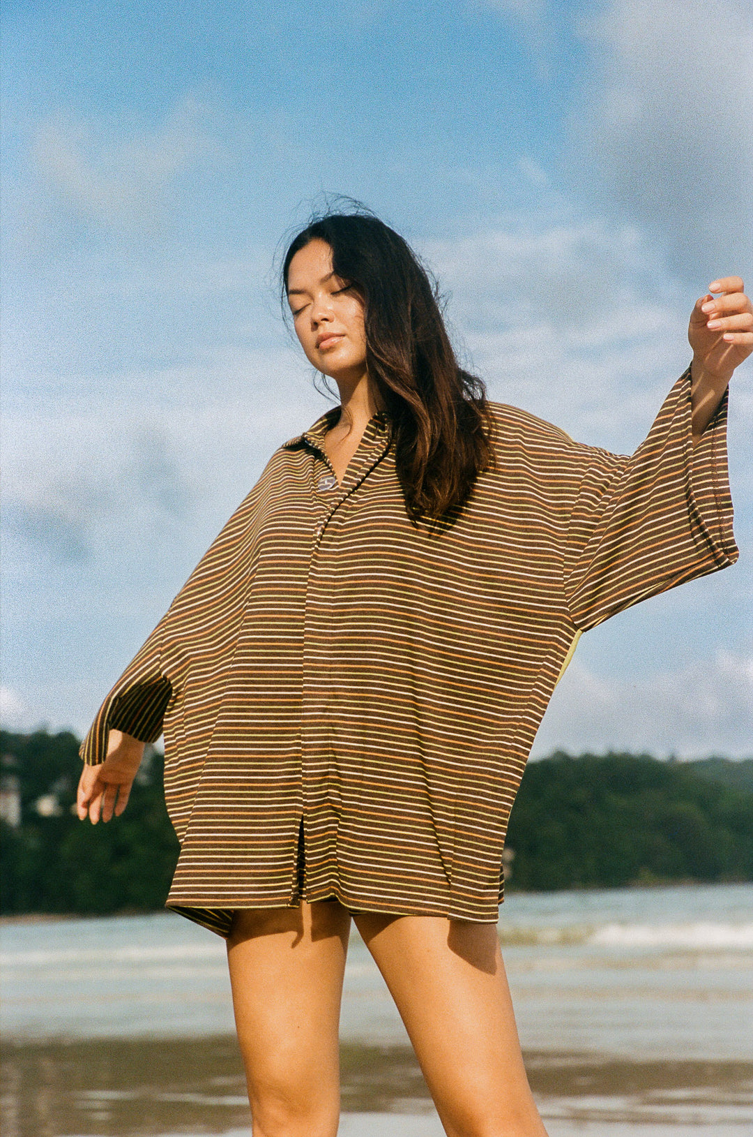 Striper Bungalow Shirt - Black Multi PRE-SALE