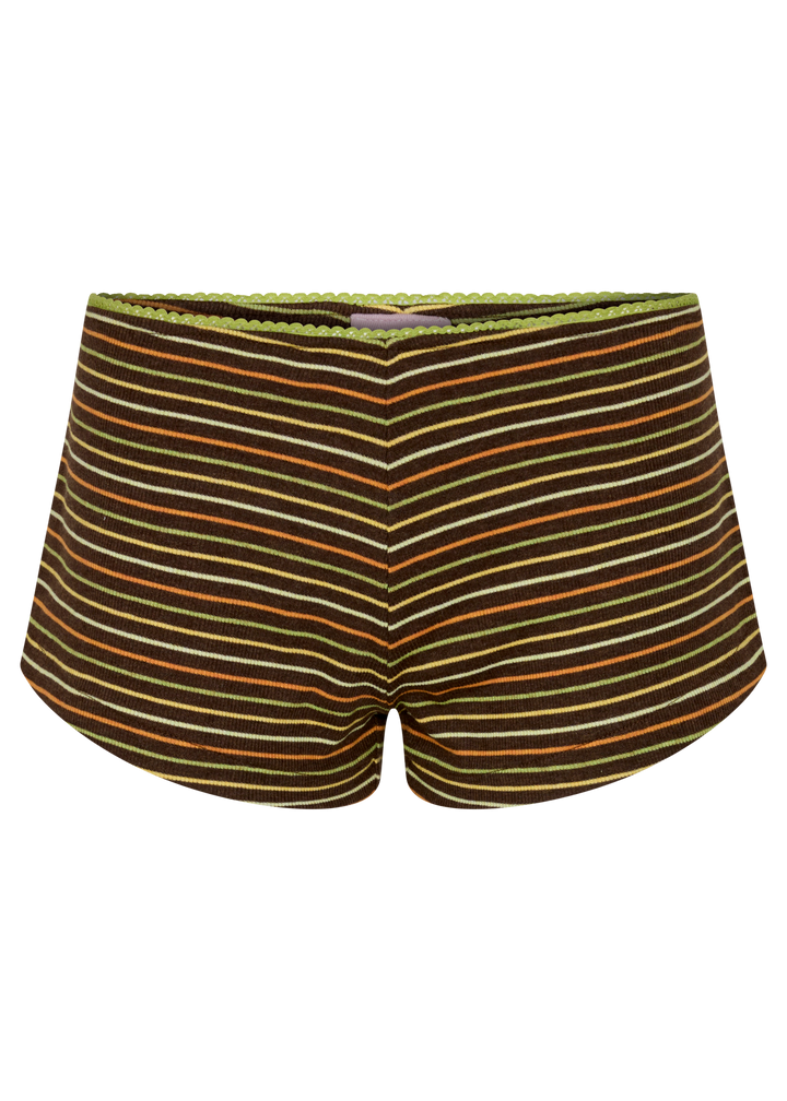 Striper Hot Pant - Black Multi PRE-SALE