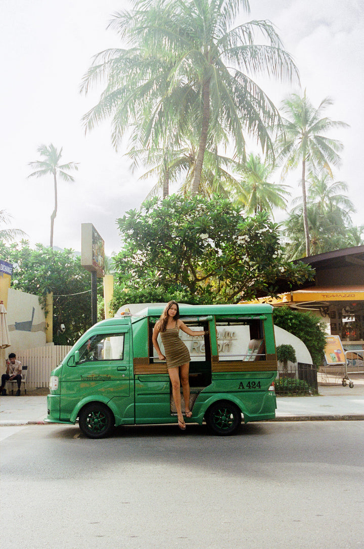 Striper Mini Dress - Black PRE-SALE