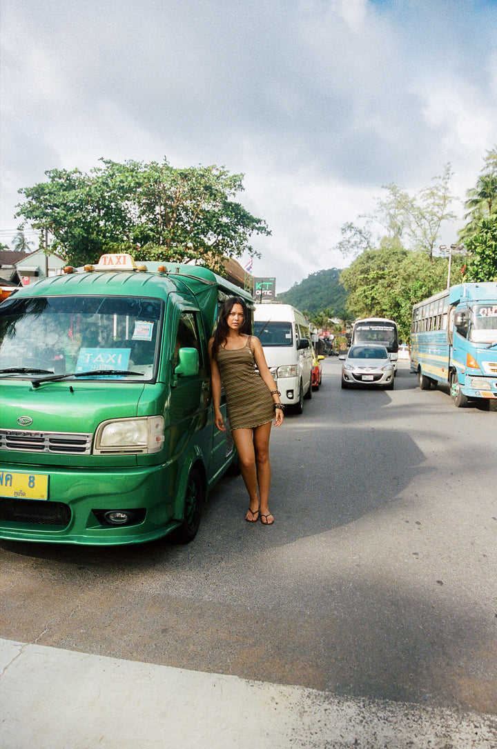 Striper Mini Dress - Black PRE-SALE
