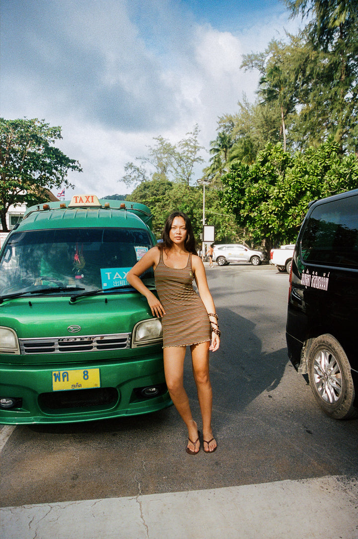 Striper Mini Dress - Black PRE-SALE