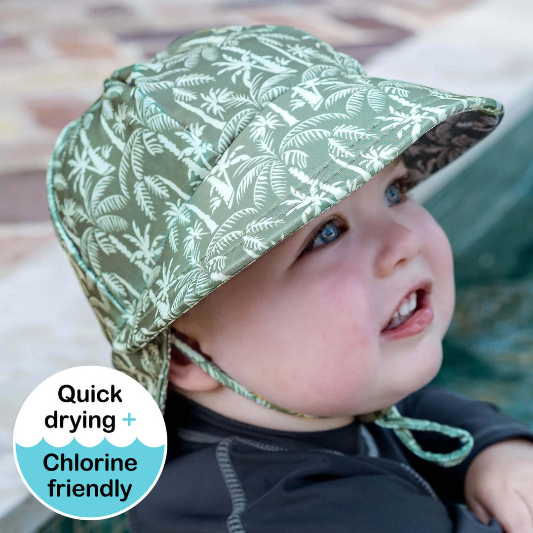 Swim Legionnaire Flap Beach Hat - Oasis