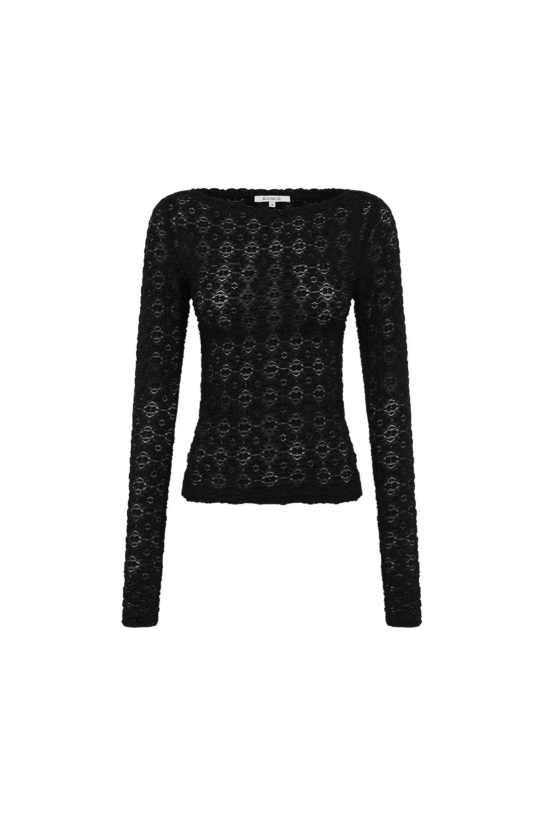 Samantha Clover Lace Top - Noir