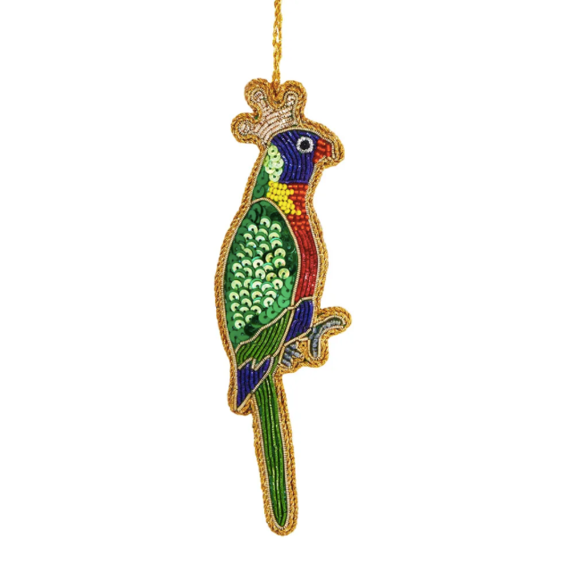 Queen Lorikeet Sequin Tree Decoration