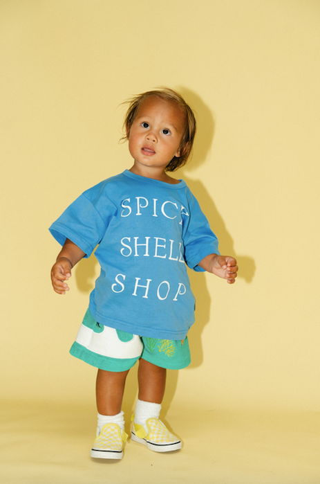 Kids Terry Wave Shorts - Aqua